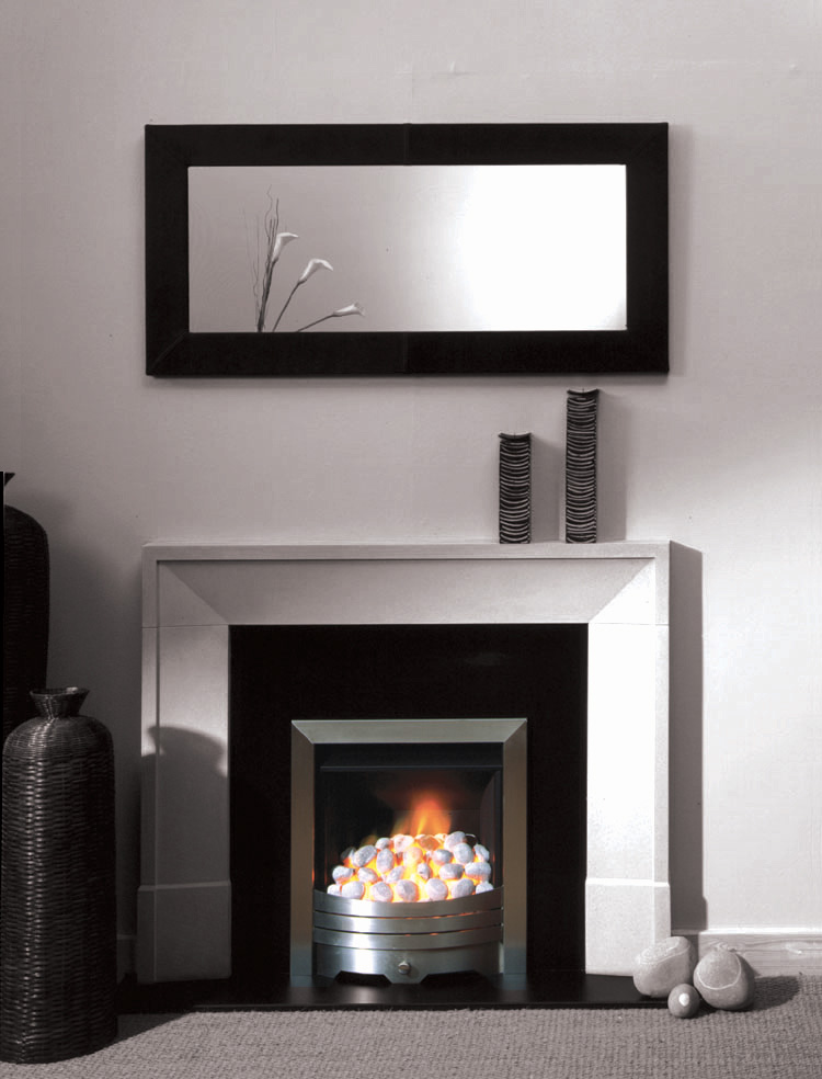 Cast stone fireplace design
