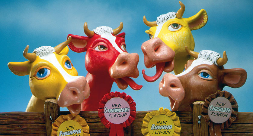 plasticine cows