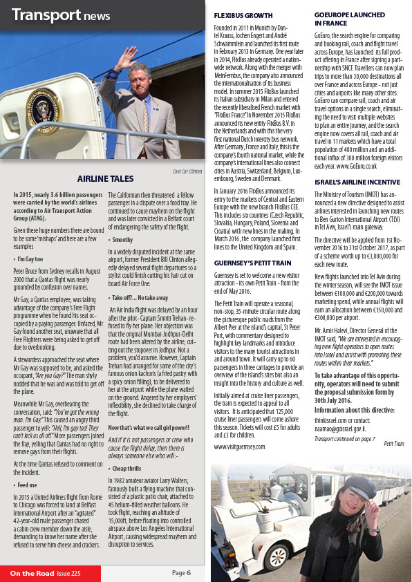 magazine spread