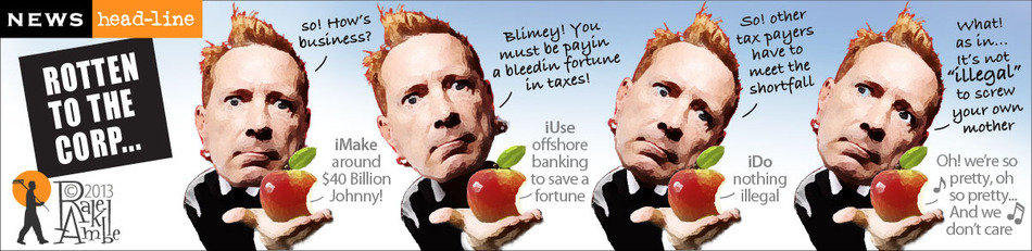 Johnny Rotten cartoon